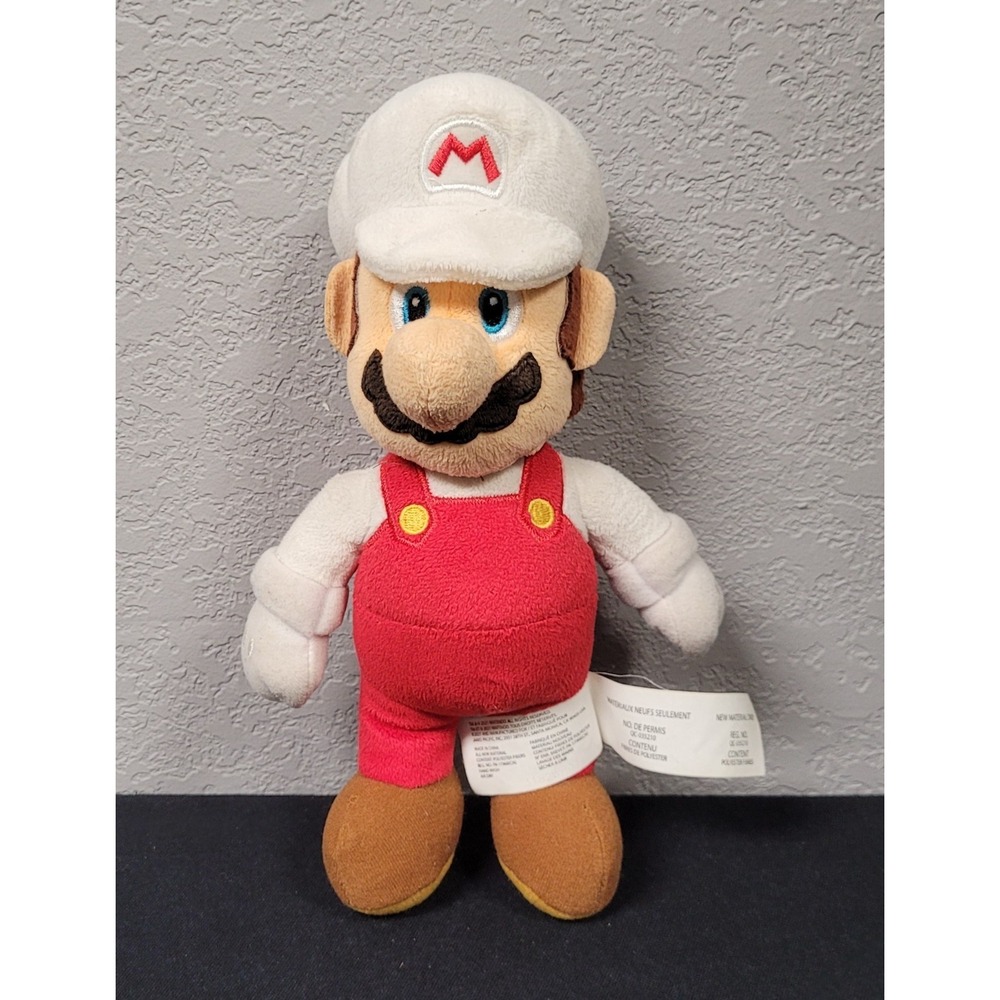 Super Mario Nintendo Super Mario Fire Mario 10 inch Plush Stuffed Animal 2021